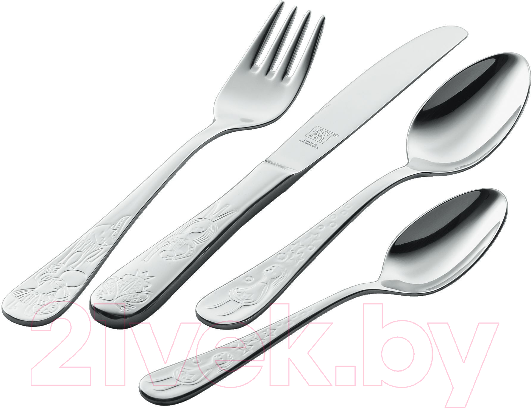 Набор столовых приборов Zwilling Kids cutlery. Сказки братьев Гримм / 07010-210