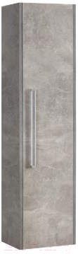Шкаф-пенал для ванной Belux Берн ПН35 (31, бетон Чикаго/светло-серый)