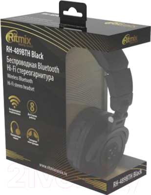 Беспроводные наушники Ritmix RH-489BTH (черный)