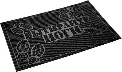 Коврик грязезащитный VORTEX Вытирайте ноги 40x60 / 20013 (черный) - 