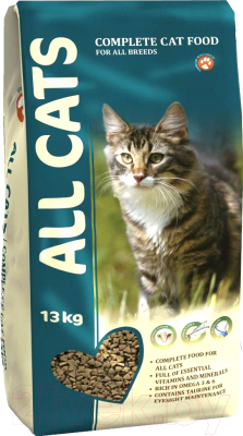 Сухой корм для кошек All Cats Полнорационный для взрослых кошек (13кг)