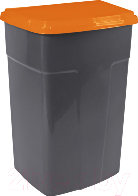 Контейнер для мусора Алеана 122062 (темно-серый/оранжевый)