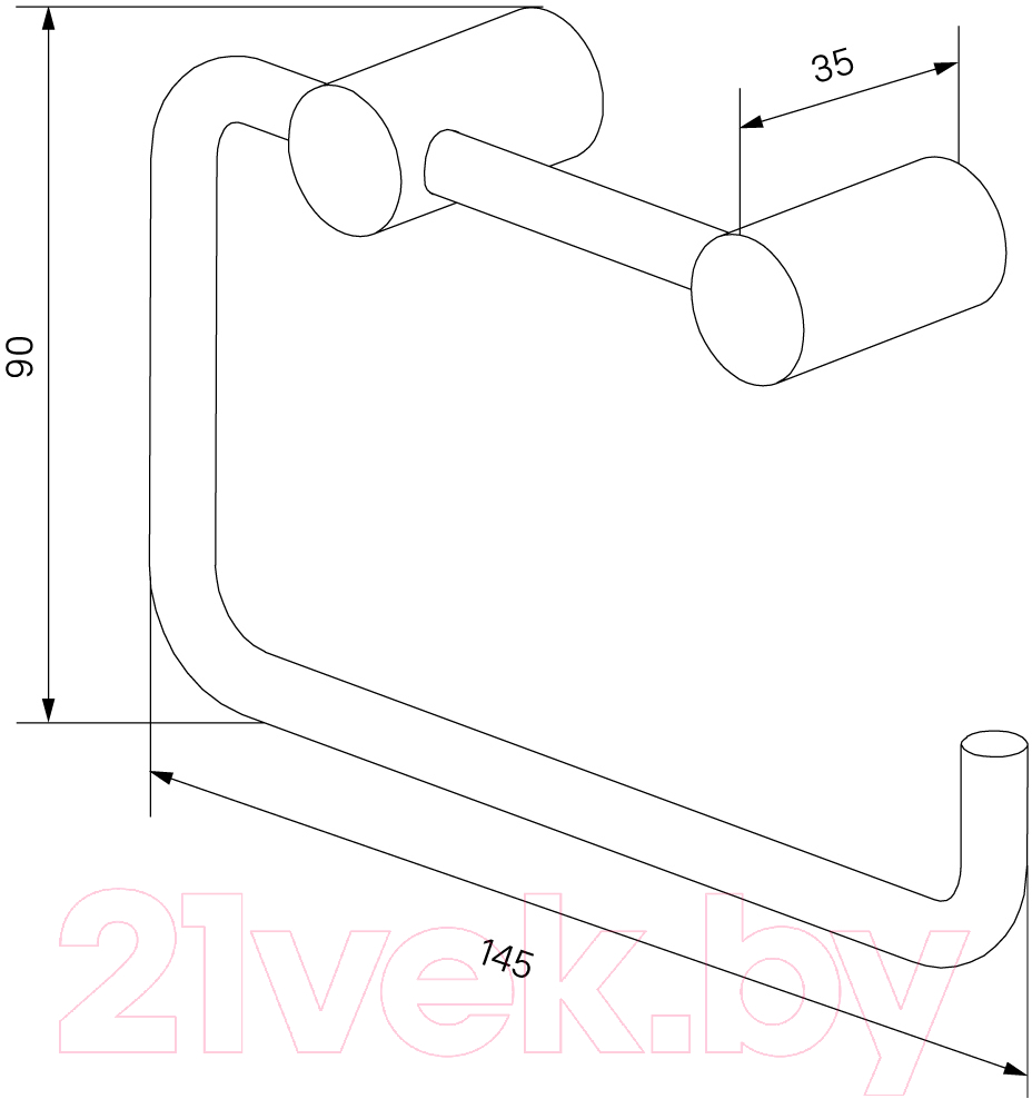 Держатель для туалетной бумаги IDDIS Petite PETG000i43