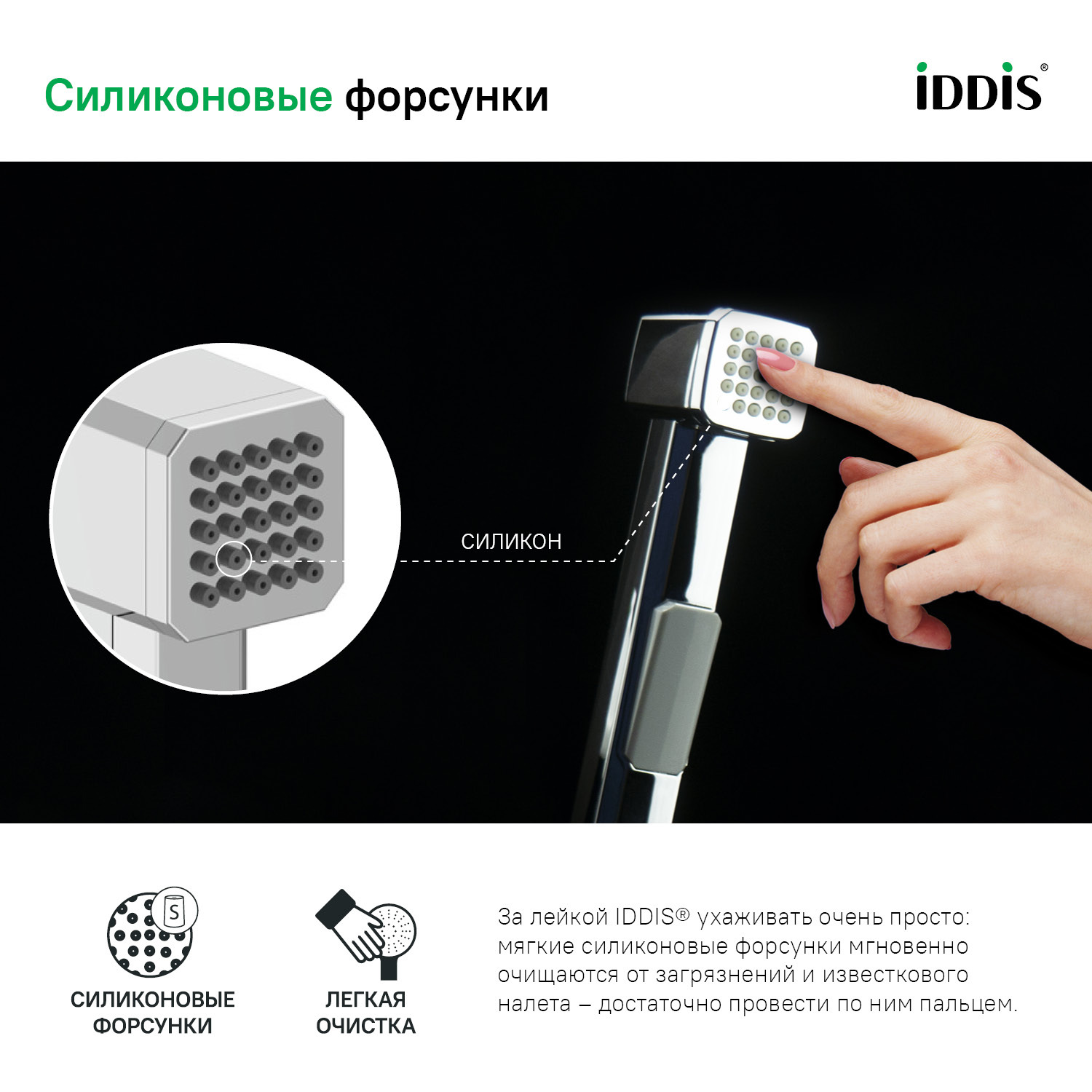 Лейка гигиенического душа IDDIS Axes AXE1F1Ci20 — фото 3