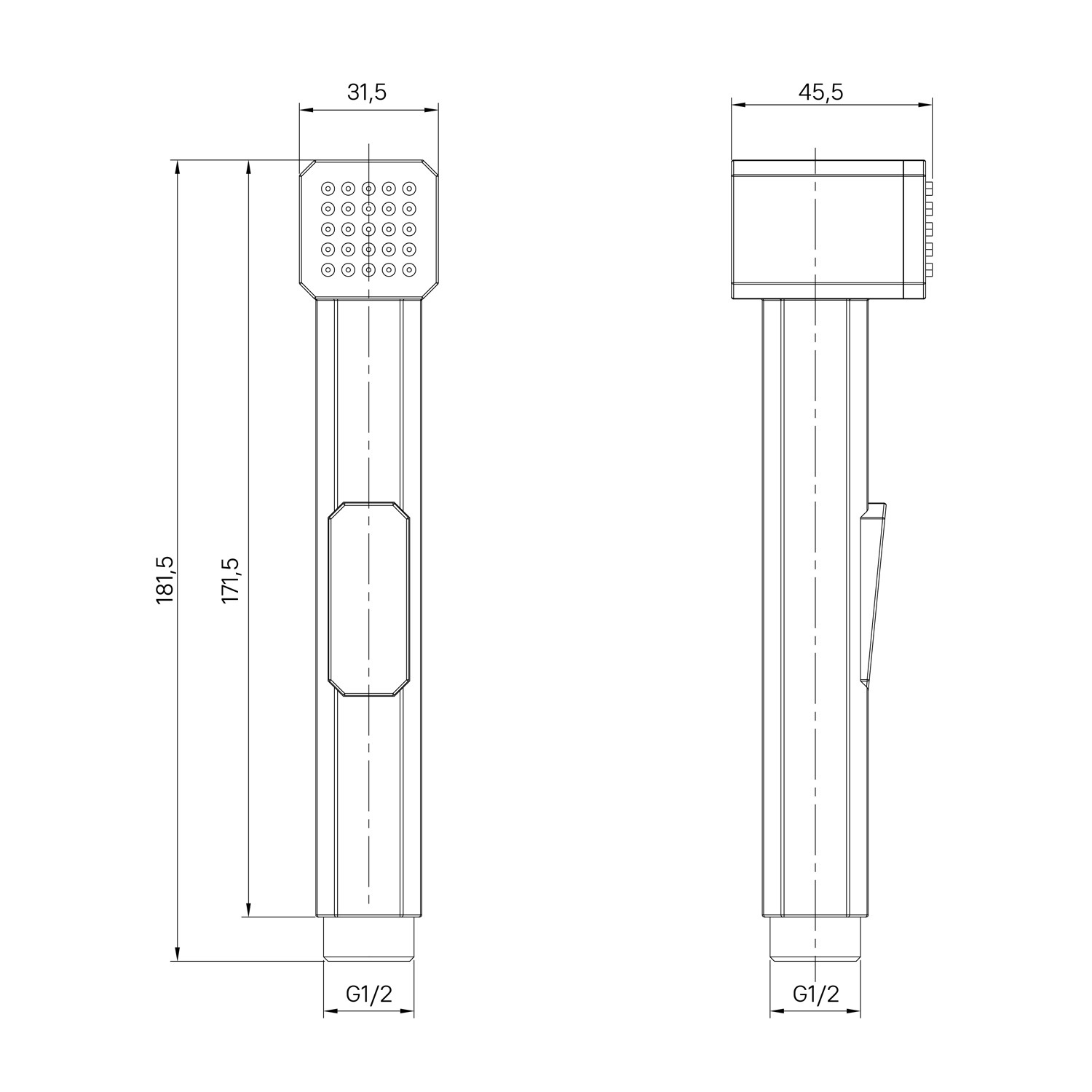 Лейка гигиенического душа IDDIS Axes AXE1F1Bi20 — фото 6