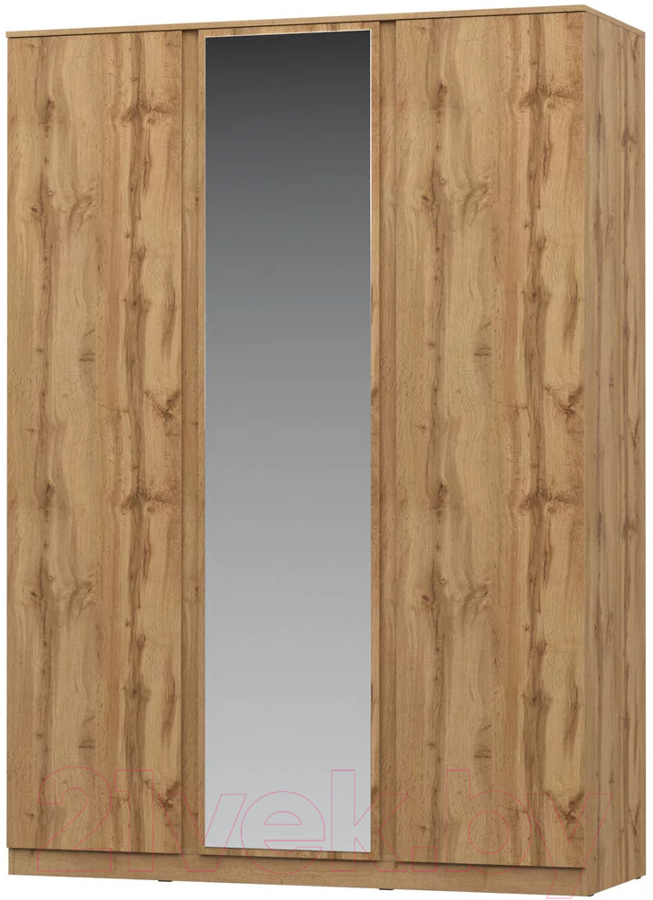 Шкаф НК Мебель Stern 3-х дверный с зеркалом / 72676506