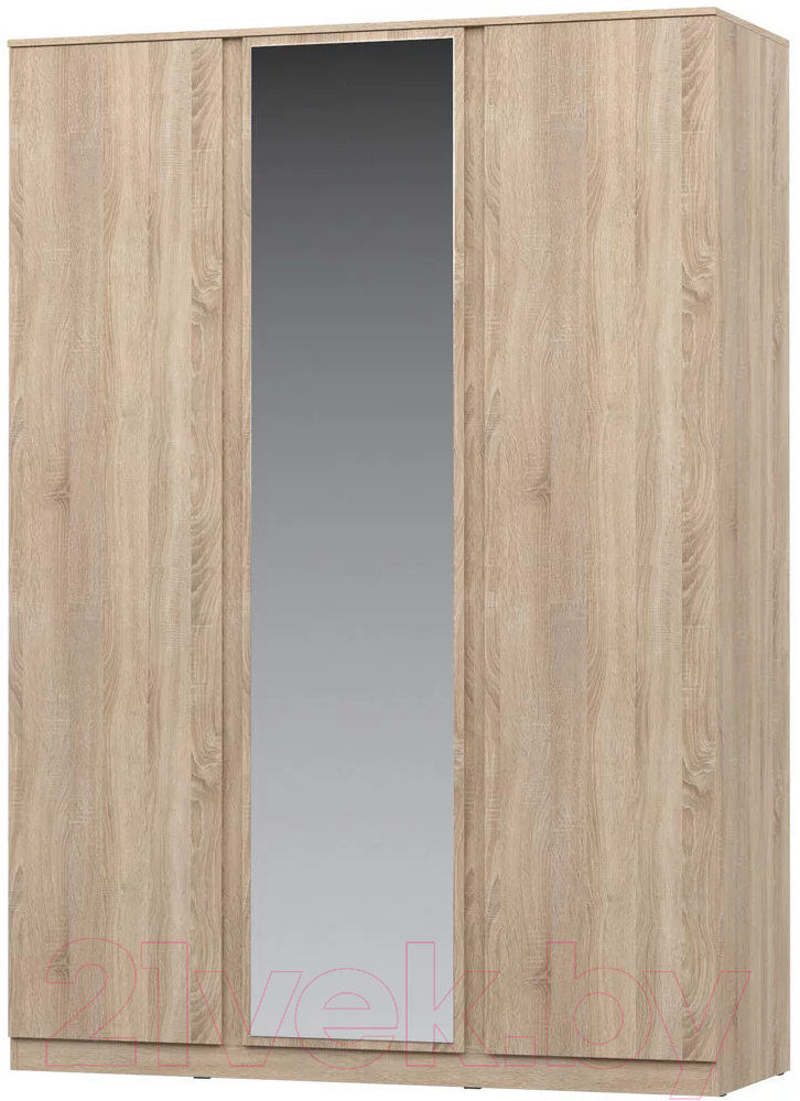 Шкаф НК Мебель Stern 3-х дверный с зеркалом / 72676505