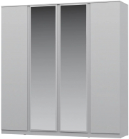 Шкаф НК Мебель Stern 4-х дверный с зеркалом / 72676507 (белый) - 