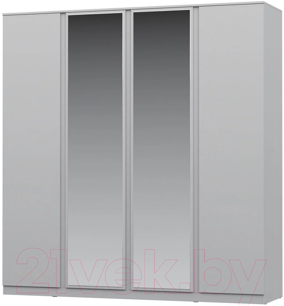 Шкаф НК Мебель Stern 4-х дверный с зеркалом / 72676507