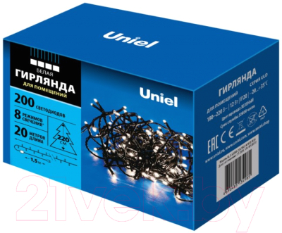 Изображение товара Светодиодная гирлянда Uniel ULD-S2000-200/DGA / UL-00007309