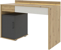 Письменный стол НК Мебель Kubo / 71705576 (артизан/черный/серый) - 