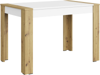 Обеденный стол НК Мебель Vega / 74525819 (артизан/белый) - 