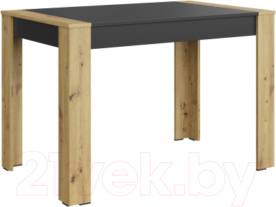 Обеденный стол НК Мебель Vega / 74525820 (артизан/черный)