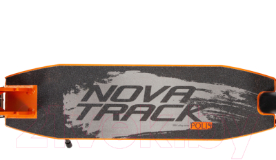 Самокат городской Novatrack Polis 200DBA.POLIS.BOR21 (черный/оранжевый)