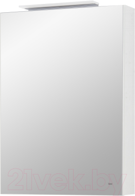 Шкаф с зеркалом для ванной Roca Oleta 50 / A857643501 (белый матовый, левый)
