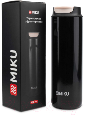 Термокружка Miku TH-MGFP-480B (480мл, черный)