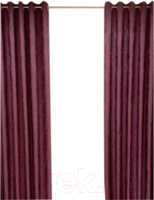 Шторы Модный текстиль 03L/112MTSOFTA16 (250x180, 2шт, фиолетовый)