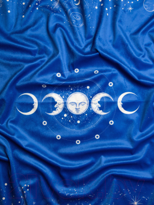 Скатерть для гадания Gothic Kotik Production Триединая Луна. С мешочком для хранения гадальных карт