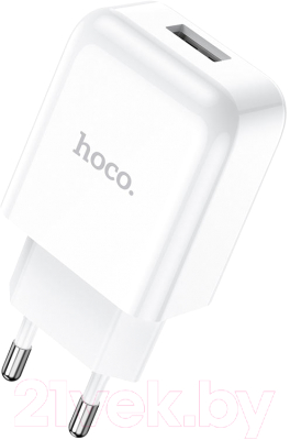 Адаптер питания сетевой Hoco N2 USB / 28814 (белый)