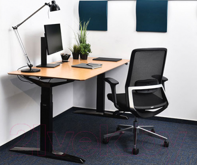Кресло офисное DAC Mobel E-Alum Unique (черный)