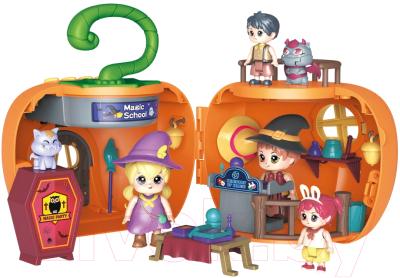 Кукольный домик Pituso Magic Pumpkin с куколками / HW22004974