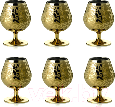 Набор бокалов Glasstar Золотой арабески-3 GN126Z_1740_3 (6шт)
