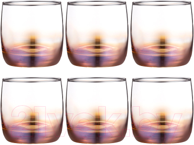 Набор стаканов Glasstar Карамельный омбре-3 RNKO_9370_3 (310мл, 6шт)