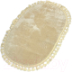 Миниатюра изображения товара Ковер Karven Post Dokuma Oval Sacakli 80x120 / KV 028 (бежевый)
