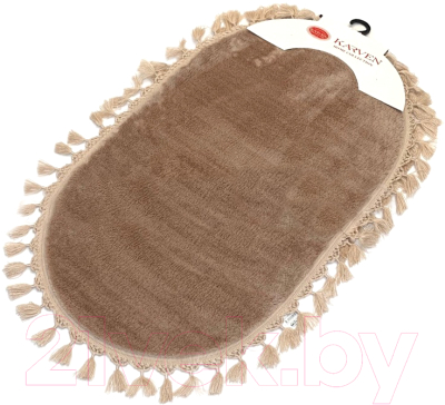 Изображение товара Ковер Karven Post Dokuma Oval Sacakli 80x120 / KV 028 (коричневый)