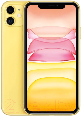 Смартфон Apple iPhone 11 64GB A2221 / 2AMWLW2 восстановленный Breezy Грейд A (желтый)