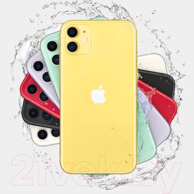 Смартфон Apple iPhone 11 64GB A2221 / 2AMWLW2 восстановленный Breezy Грейд A (желтый)
