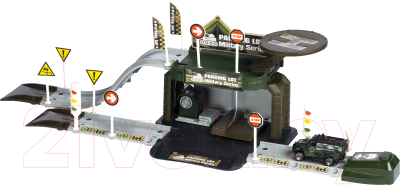 Паркинг игрушечный Феникс Тойз Военная часть 2-х уровневая / 1000665
