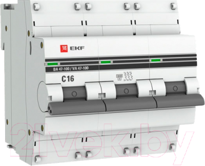 Выключатель автоматический EKF PROxima / mcb47100-3-16C-pro