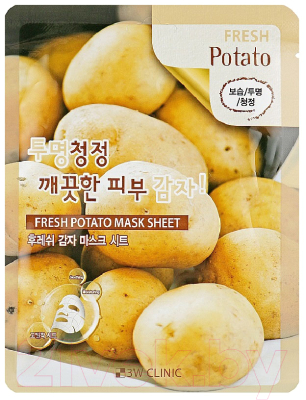 Изображение товара Маска для лица тканевая 3W Clinic Fresh Potato Mask Sheet