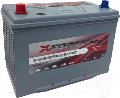 Автомобильный аккумулятор XFORCE Asia 105 JL / SMF-115D31FR (105 А/ч)