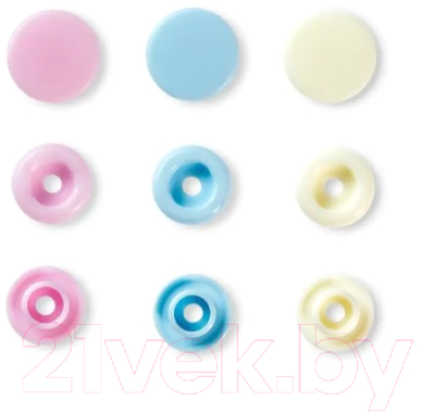 Изображение товара Набор кнопок для одежды Prym Color Snaps Prym Love 12мм / 393007 (30шт)