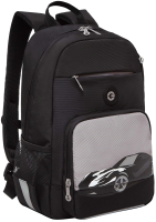 Школьный рюкзак Grizzly RB-355-1 (черный/серый) - 