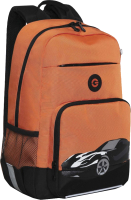 Школьный рюкзак Grizzly RB-355-1 (черный/оранжевый) - 