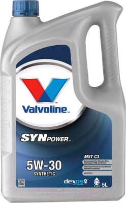 Моторное масло Valvoline SynPower MST C3 5W30 / 874308 (5л)