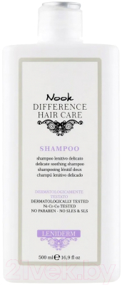 Шампунь для волос Nook Difference Hair Care Leniderm Delicate Soothing Shampoo (1л)