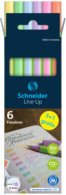 Набор капиллярных ручек Schneider Line-Up Pastel / 191085 (6цв)