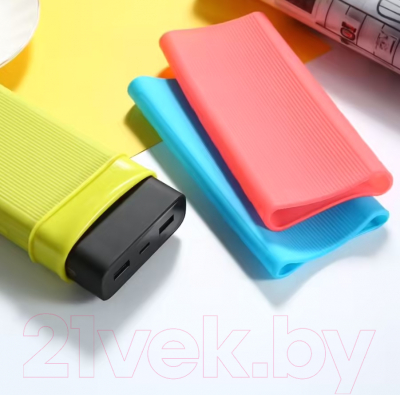 Изображение товара Чехол для портативного ЗУ Bingo Silicone для Xiaomi Mi Power Bank 3 PB3018ZM (синий)