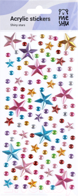 Набор наклеек для декорирования Meshu Shiny Stars / MS_46775