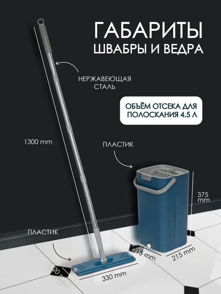 Набор для уборки WMC Tools 13blue(51795)