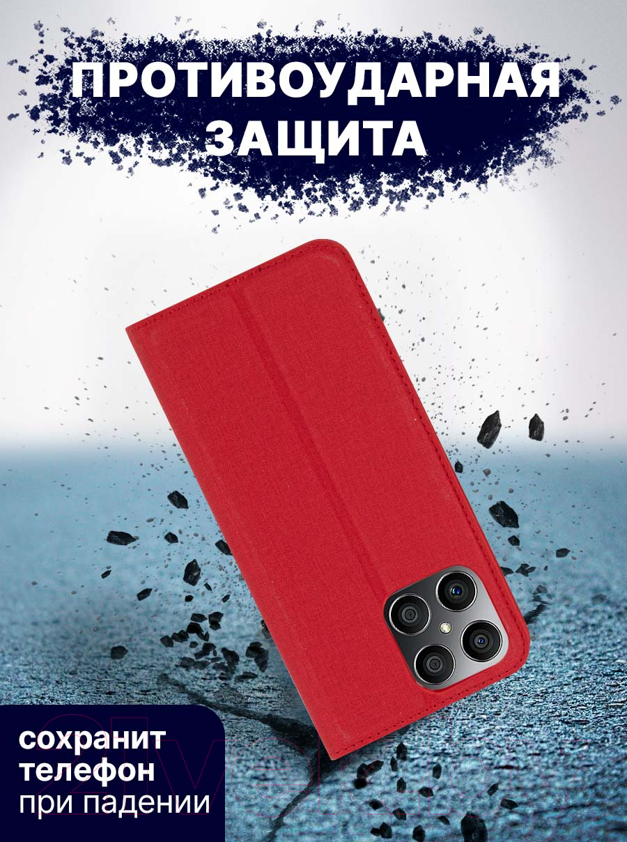 Чехол-книжка Bingo Book для Honor X8 (красный) — фото 5