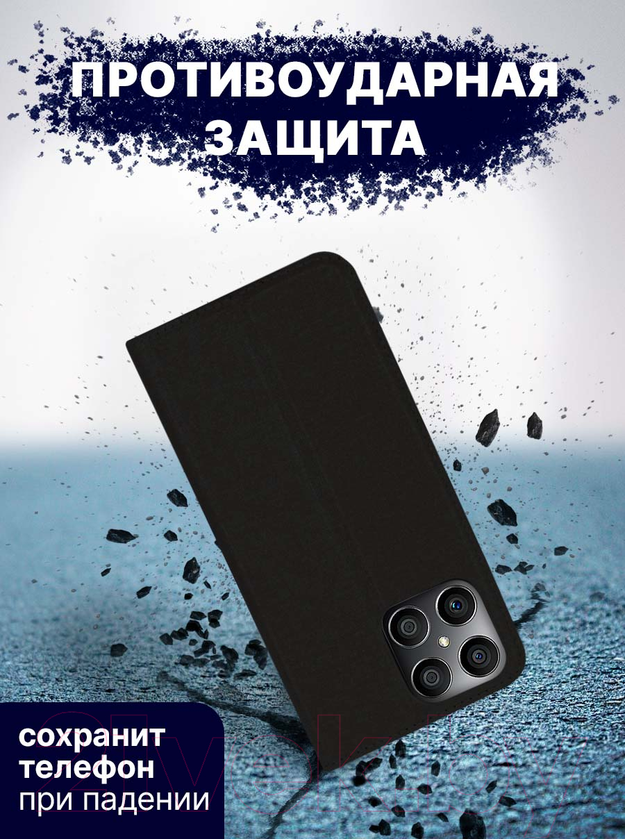 Чехол-книжка Bingo Book для Honor X8 (черный) — фото 5