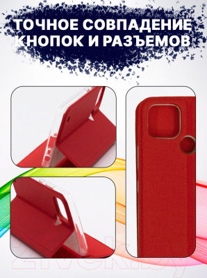 Изображение товара Чехол-книжка Bingo Book для Realme C21 (красный)