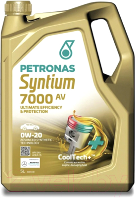 Моторное масло Petronas Syntium Syntium 7000 AV 0W20 / 70410M12EU (5л)