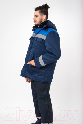 Куртка рабочая Bellon Company Бригадир утепленная KY23 (р.60-62/182-188, синий/василек)