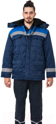 Куртка рабочая Bellon Company Бригадир утеленная KY23 (р.64-66/170-176, синий/василек)